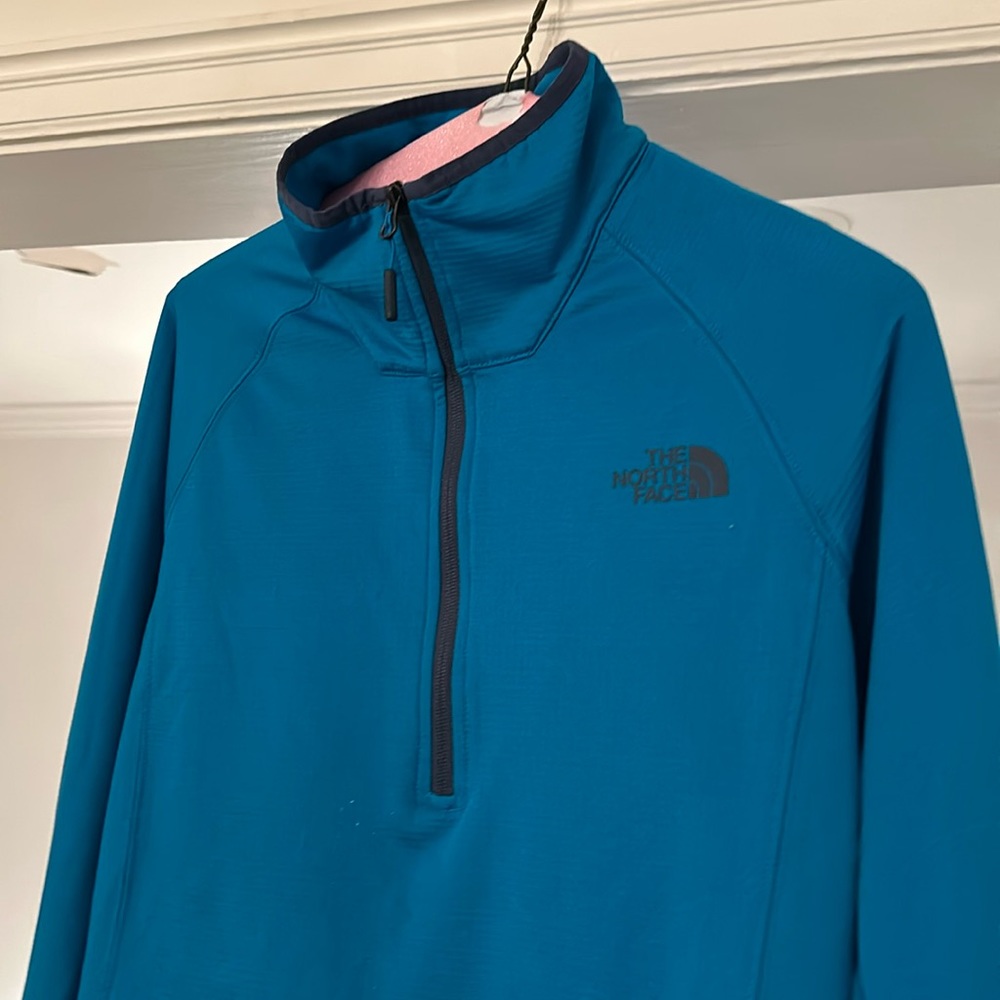 The North Face. 3/4 zip pullover. Adult small. Great condition. Base layer.